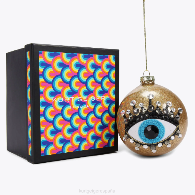 Kurt Geiger mujer adorno navideño del ojo de londres 2LPR519 | accesorios oro